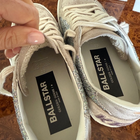 Golden Goose Women's Ballstar Glitter and Grey Suede size 39. - Picture 9 of 13